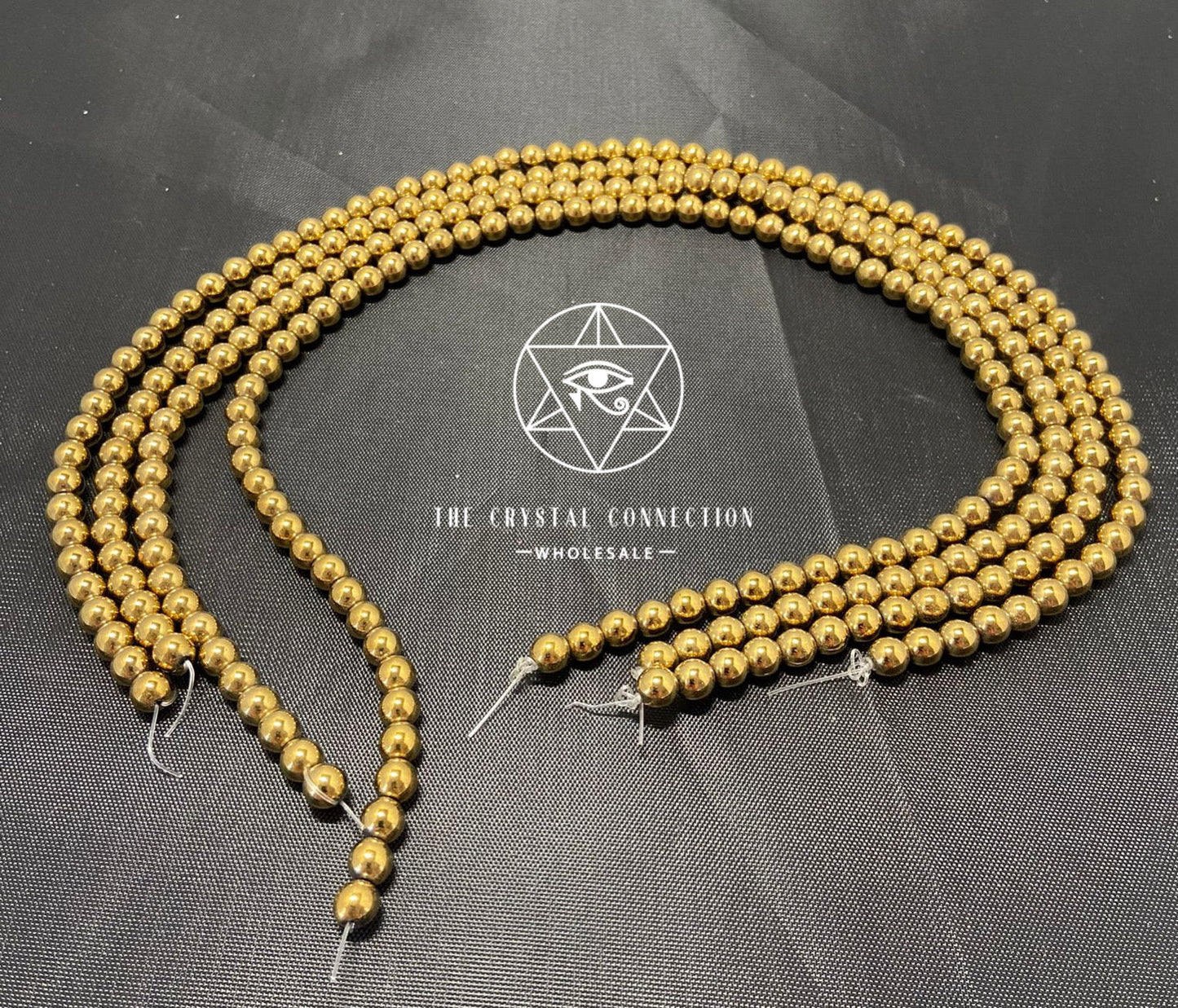 Gold Hematite Beads