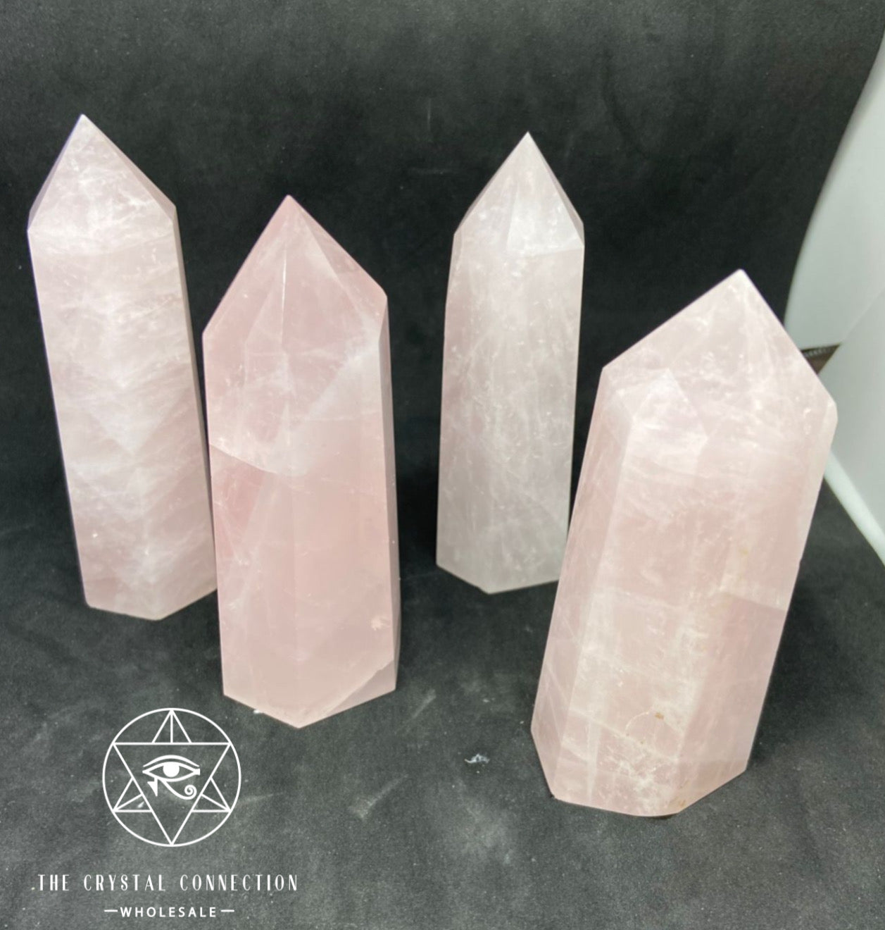 Rose quartz towers