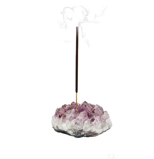 Amethyst Druze incense holder
